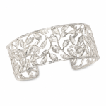 Bracciale foglie faggeta vetusta UNESCO 2017 argento 925/1000